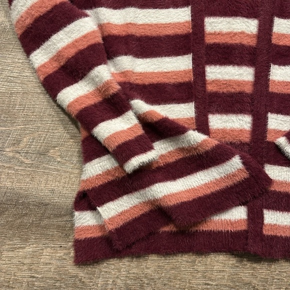 Peyton Primrose pink and white striped cardigan size medium - Picture 11 of 11